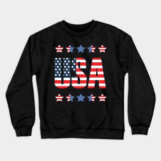 USA T-Shirt Crewneck Sweatshirt